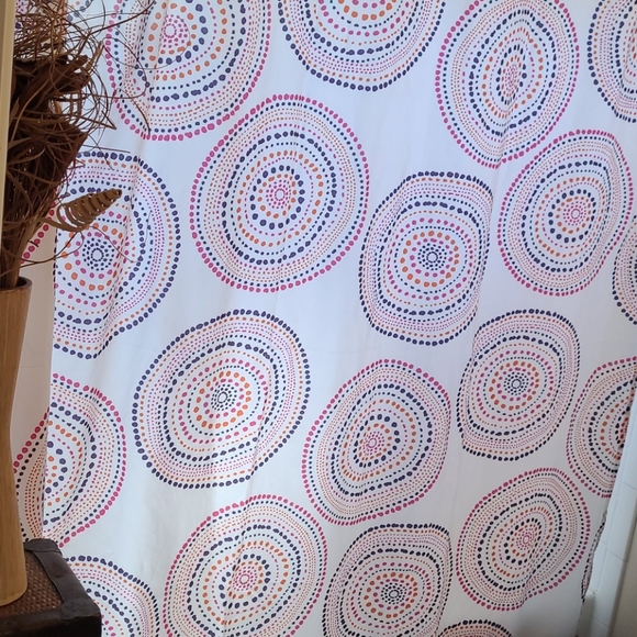 SUMMER BO HO MULTI SHOWER CURTAIN. FABRIC - Picture 2 of 12